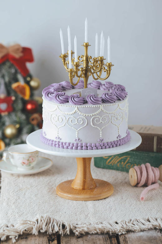 紫色殿堂蛋糕 - 爱乐屋elecake