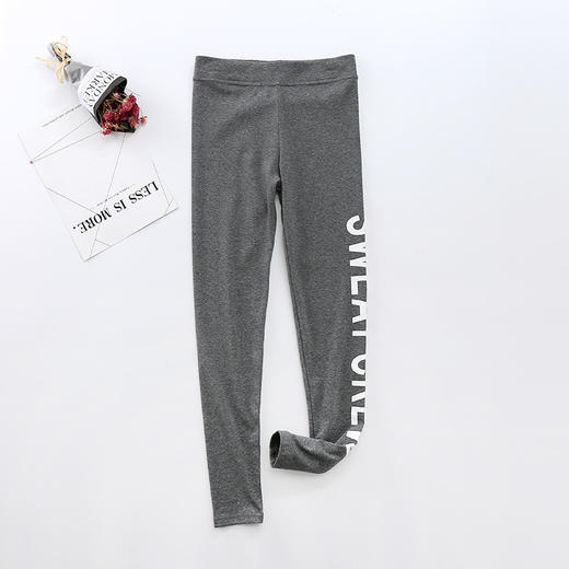 忌平庸流行女纯棉春秋薄款印花字母打底裤JPY带授权招加盟代理 商品图6