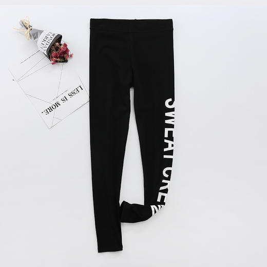 忌平庸流行女纯棉春秋薄款印花字母打底裤JPY带授权招加盟代理 商品图7