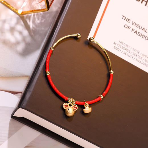 红手绳手链女 小众学生闺蜜红色手镯手时尚饰品 商品图9
