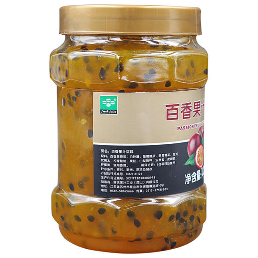 鲜活优果c   百香果茶浆   1kg/瓶 商品图1