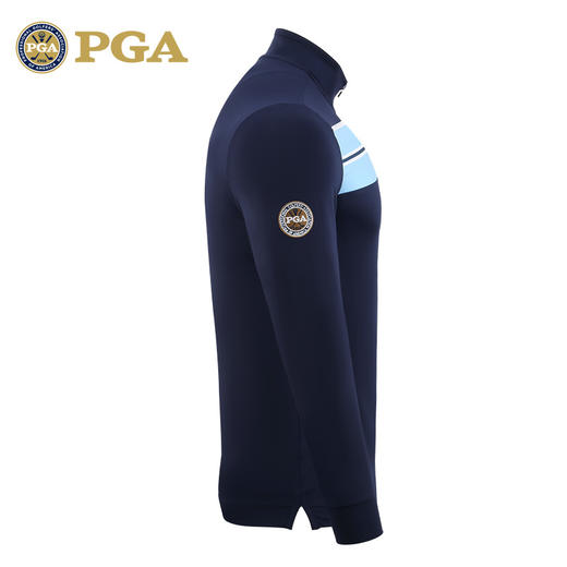 美国PGA 高尔夫服装 男士长袖T恤 秋冬保暖 拉链衣领 比赛同款 商品图2