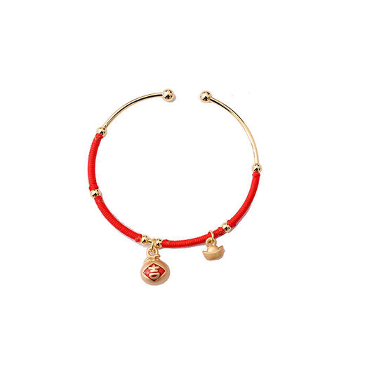 红手绳手链女 小众学生闺蜜红色手镯手时尚饰品 商品图4