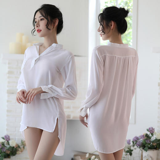 内衣白衬衫睡衣性感情趣内衣雪纺衫心动女睡裙情调衣人套装情趣套装