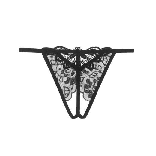 忌平庸情趣内衣3条装日系cos内裤女镂空蕾丝性感丁字裤超薄低腰火辣