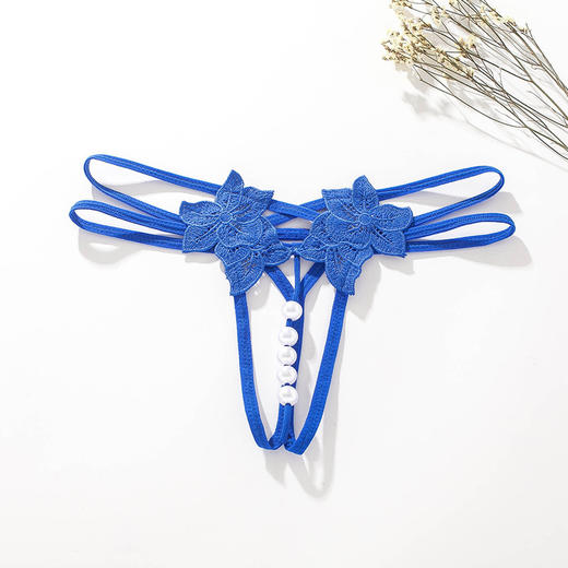 忌平庸情趣内衣eroticlingerieopencrotch珍珠按摩情趣丁字内裤女士