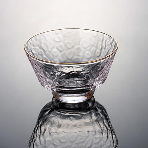 HOMY日式水晶玻璃建盏杯-描金锤纹圆形杯 商品图0