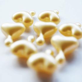 心型金色胶囊 院线精华紧致淡班红xue丝 旅行装