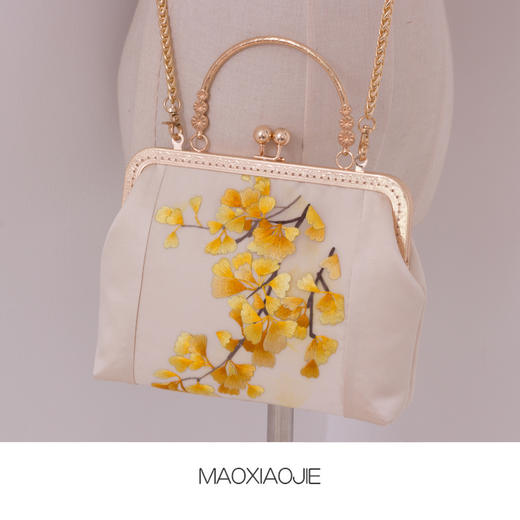 新款立体甜美淑女链条包汉服刺绣中国风绣花单肩斜跨包(货号 b7373) -