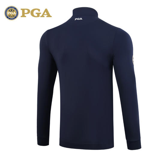 美国PGA 高尔夫服装 男士长袖T恤 秋冬保暖 拉链衣领 比赛同款 商品图3
