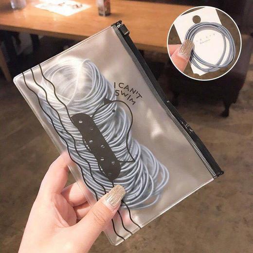 简约小圈细款发绳少女扎头发高弹力时尚饰品皮筋 商品图8