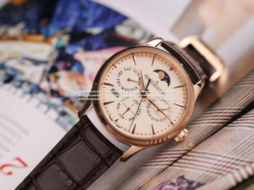 NOOB official积jia大师万年历自动机械表（官方型号：白面130842J，黑面1308470，金面1302520，灰面130354J）同原装尺寸39mm实现868机芯所有的功能。美洲鳄鱼皮 商品图14