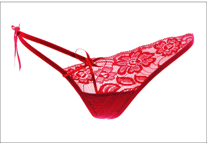 忌平庸情趣内衣维密天使蕾丝丁字裤女心动网纱蕾丝t裤低腰tback性感