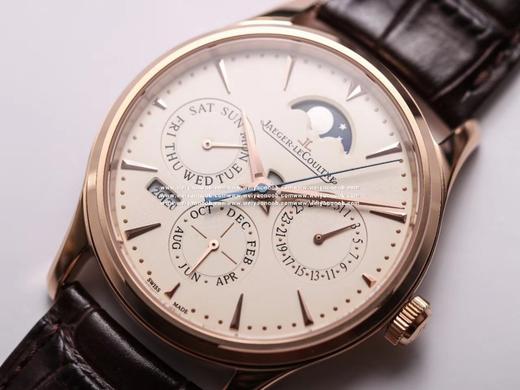 NOOB official积jia大师万年历自动机械表（官方型号：白面130842J，黑面1308470，金面1302520，灰面130354J）同原装尺寸39mm实现868机芯所有的功能。美洲鳄鱼皮 商品图9