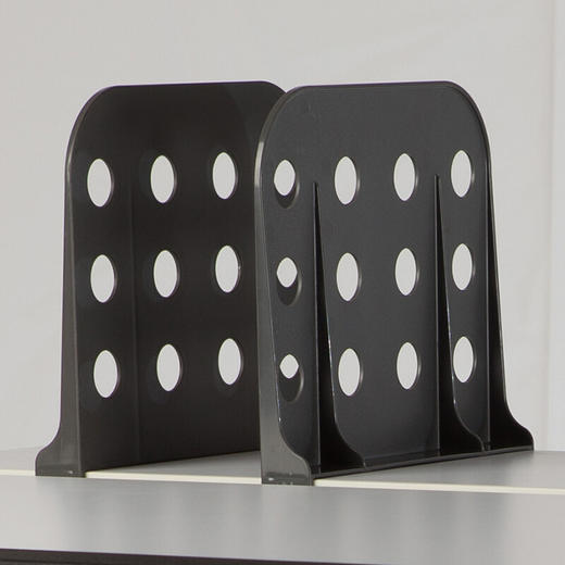 乐同学习桌立书档学生书桌书靠文件资料夹 灰色 商品图0