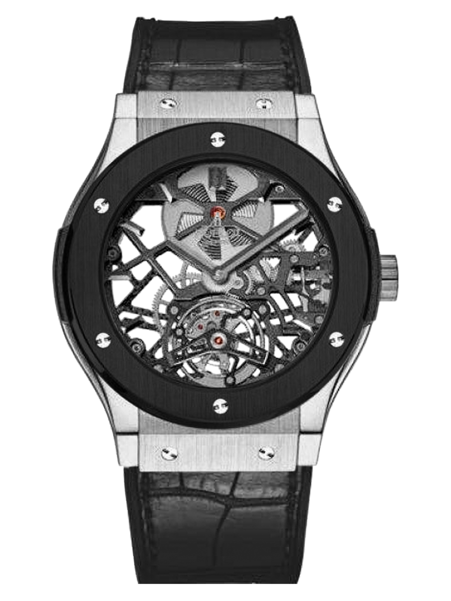 Jb宇舶 恒宝 经典融合 Classic Fusion 系列陀飞轮 圈口直径42mm 外壳直径45mm 厚度11 7mm Hub6010手动上链陀飞轮机芯