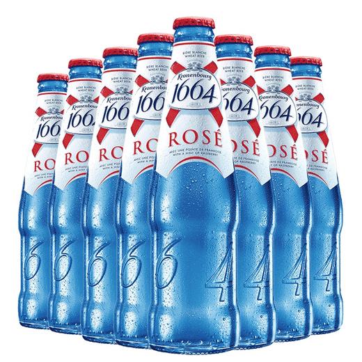 整箱1664桃红啤酒330ml24瓶国产