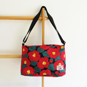 HUGOJIRO中号斜挎包风の花大茶花