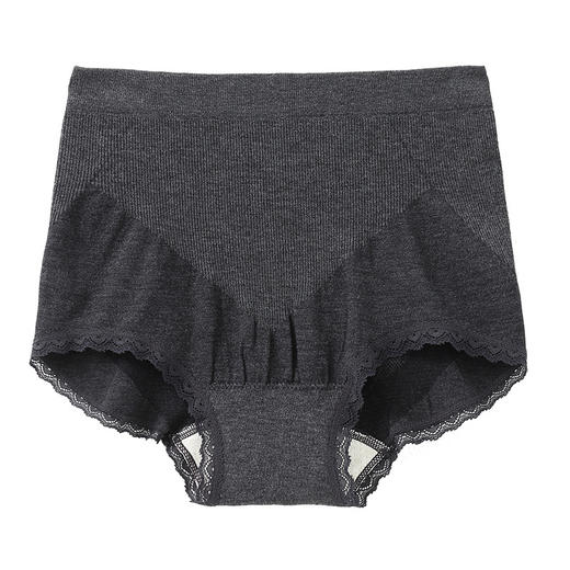 【必败榜——一年四季都好穿的小内】妈妈也可以穿 1909微塑身 臀部织造工艺别致 远红外 抗菌抵挡 秋冬纯色粘纤透气微塑身美体无缝生态裆女内裤　女士三角裤 商品图1