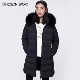 官方旗舰店随意看，KOLONSPORT可隆羽绒服女子长款鹅绒绗缝羽绒服，一模一样，咱家除了毛毛领什么都不缺…仅仅是因为合作厂家不生产毛领…