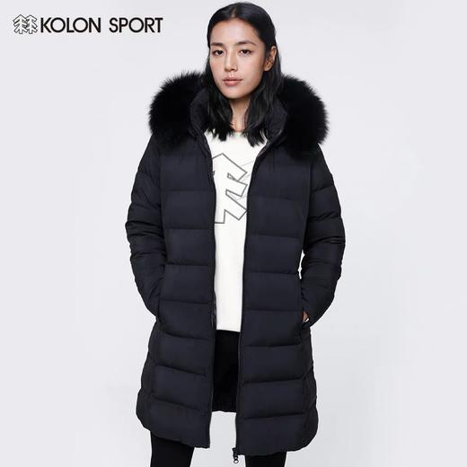 官方旗舰店随意看，KOLONSPORT可隆羽绒服女子长款鹅绒绗缝羽绒服，一模一样，咱家除了毛毛领什么都不缺…仅仅是因为合作厂家不生产毛领… 商品图0