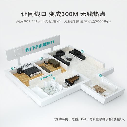 西门子智能插座无线wifiAP面板墙壁wifi面板一站式选购 商品图3