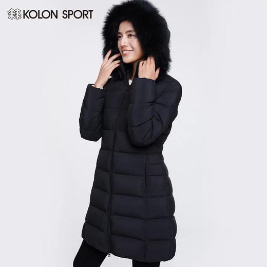 官方旗舰店随意看，KOLONSPORT可隆羽绒服女子长款鹅绒绗缝羽绒服，一模一样，咱家除了毛毛领什么都不缺…仅仅是因为合作厂家不生产毛领… 商品图1
