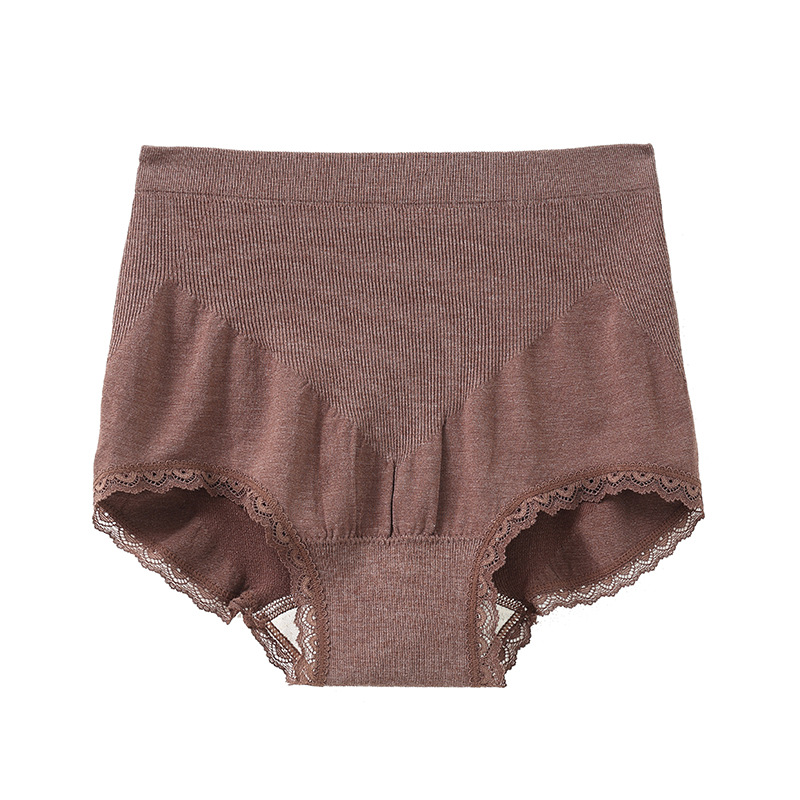 【必败榜——一年四季都好穿的小内】妈妈也可以穿 1909微塑身 臀部织造工艺别致 远红外 抗菌抵挡 秋冬纯色粘纤透气微塑身美体无缝生态裆女内裤　女士三角裤