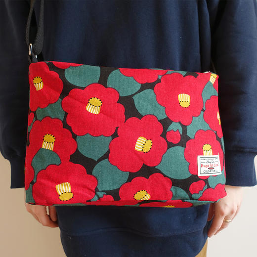 HUGOJIRO中号斜挎包风の花大茶花 商品图3