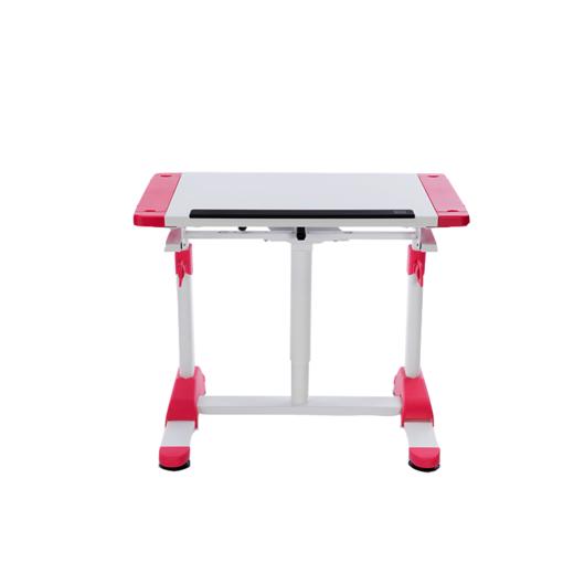 乐同 幼幼桌童年椅 台湾原装进口 儿童学习桌椅套装 可升降学生桌书 桌椅套装家用写字实木课桌 粉红色桌子+椅子 商品图0