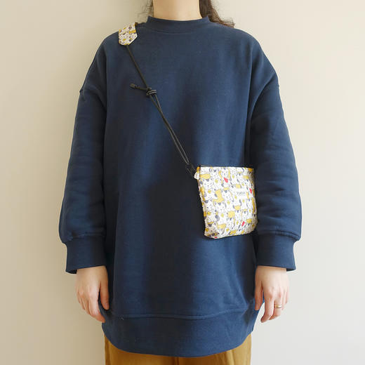 HUJI祤集pieton斜挎包风の花招财猫猫和小鱼 商品图2