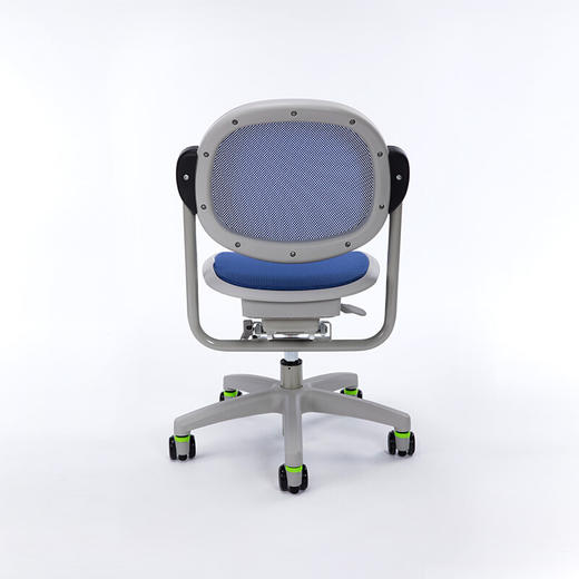 乐同熊猫网椅 儿童学习椅台湾原装进口 可升降人体工学椅 WR-PANDA 蓝色 商品图3