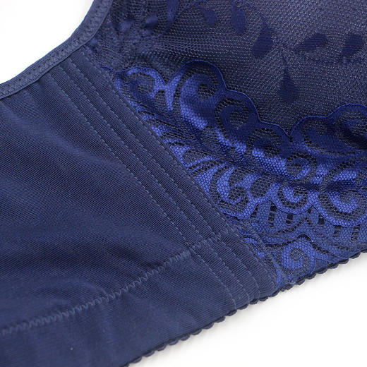 MSQ-Q2866超大码胖mm背心式无钢圈内衣宽肩带聚拢调整型薄款大罩杯胸罩 商品图2