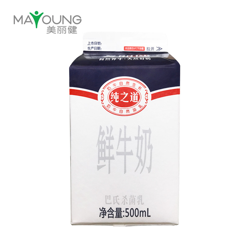 美丽健纯之道500屋顶鲜牛奶500ml（每日一份，同城配送）