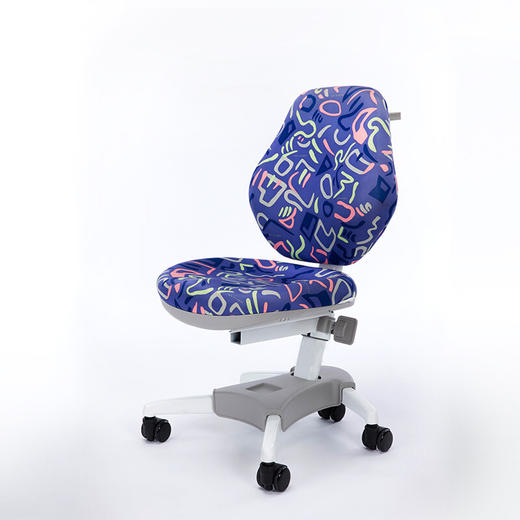 乐同童年椅 台湾进口可升降学生椅 儿童学习桌椅 可调节高度深浅 放驼背儿童椅 粉蓝色 商品图2