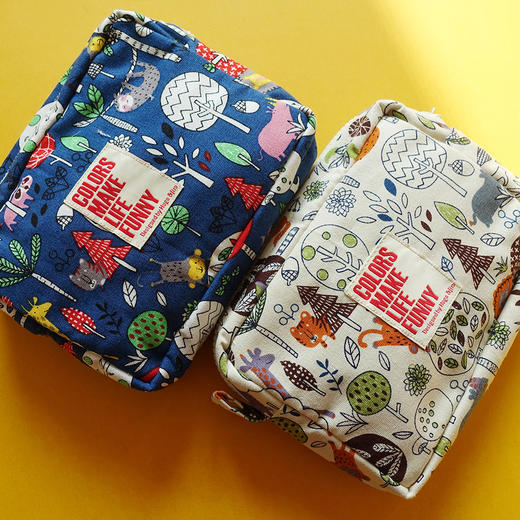 HUGOJIRO化妆包插画小小森林 商品图0