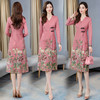 CQ-SWCS3711-1优雅时尚潮流气质中长款休闲长袖连衣裙 商品缩略图0