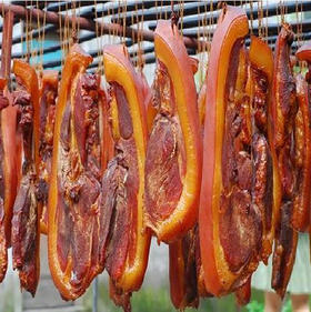 『四川农家烟熏腊肉香肠』农家自养猪肉，流连忘返的美味！