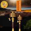 新款藏式手摇转经轮 手摇纯铜双层六字真言大明咒藏式转经筒大小号红铜古铜两款（不包含底座） 商品缩略图0