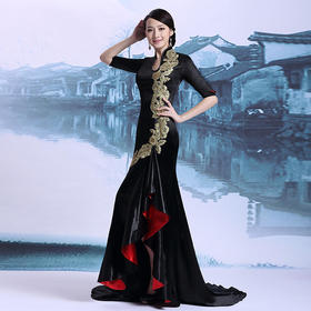 DLQ-A1031新款修身改良旗袍连衣裙