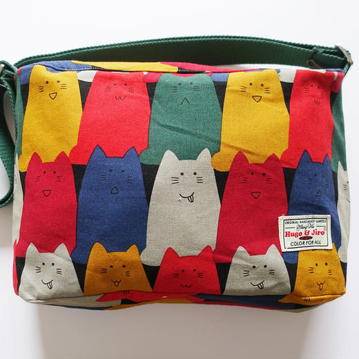 HUJI祤集Sling斜挎包插画呆呆猫 商品图4