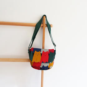 HUJI祤集Flap斜挎包插画呆呆猫