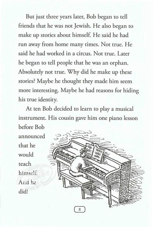 【中商原版】鲍勃迪伦传自传传记英文原版Who Is Bob Dylan? by Jim O'Connor 原版绘本鲍勃迪伦 诺贝尔奖获得者 商品图4