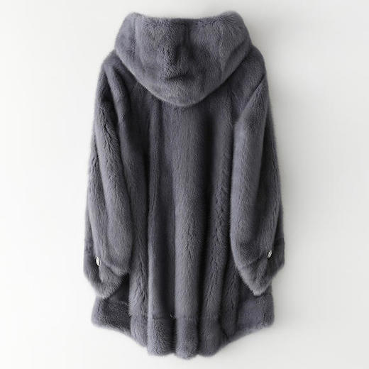 HH-YTM2003MC新款进口整貂连帽貂皮大衣外套 商品图1