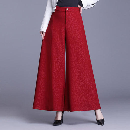 XTY8902 阔腿裙裤女2020春秋新款时尚宽松显瘦九分裤大脚a字休闲裤子 商品图0