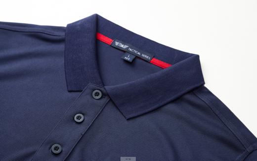 长袖POLO-刺绣红旗和作训臂章-宝蓝 商品图2