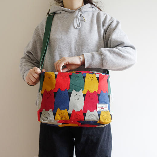 HUJI祤集Sling斜挎包插画呆呆猫 商品图2
