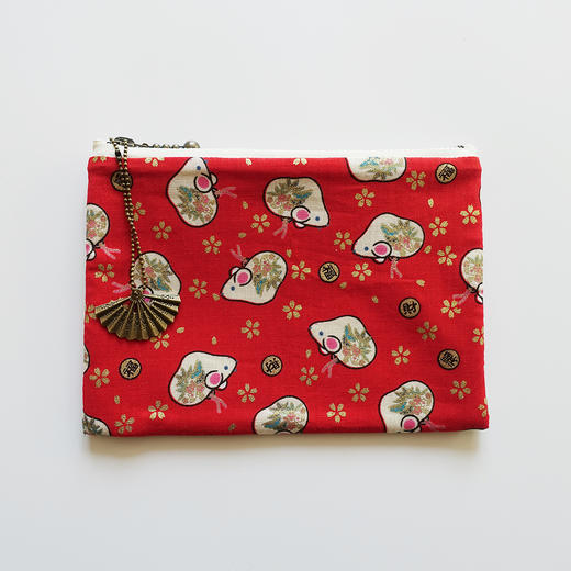 HUJI祤集Komon收纳包风の花落樱小陶鼠 商品图3