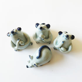 HUJI祤集摆件插画鼠年有米