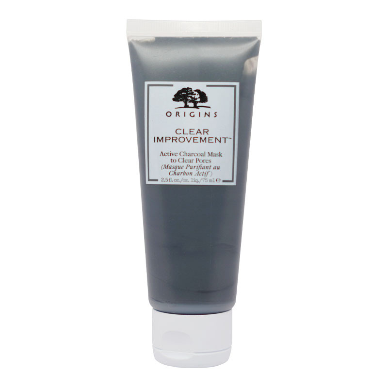 ORIGINS/悦木之源 活性炭毛孔清洁面膜 75ML 活性炭犹如磁石般把闭塞毛孔的杂质吸出,净化皮肤,清理毛孔深处的油脂污垢。被称“毛孔清道夫”JPY带授权招加盟代理